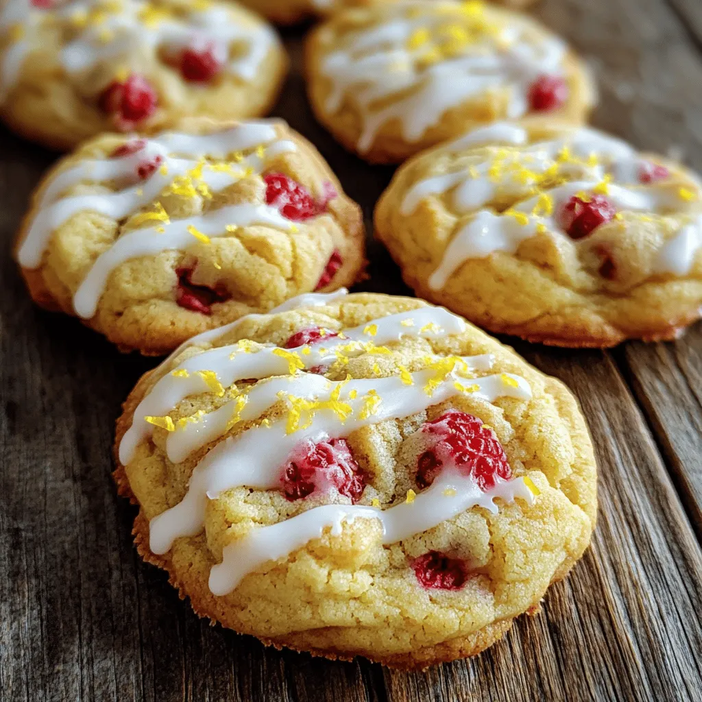 To create perfect lemon raspberry cookies, you need a few key ingredients. These ingredients work together to make your cookies soft, zesty, and sweet.