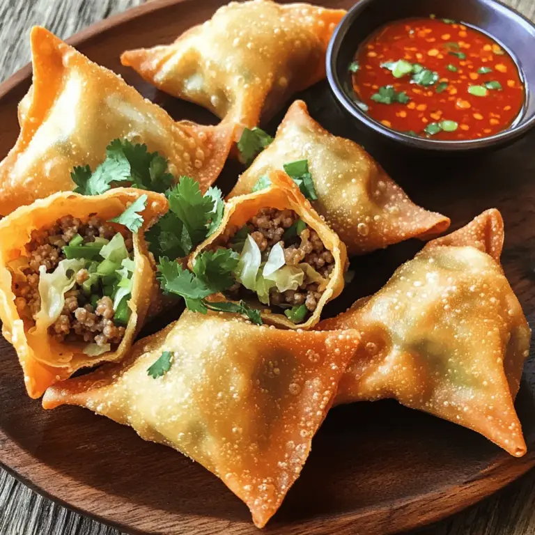 To make great fried wontons, you need a few key ingredients. The main one is wonton wrappers. You can find these in most grocery stores. They are thin sheets of dough that hold your filling. They cook quickly and turn crispy when fried.