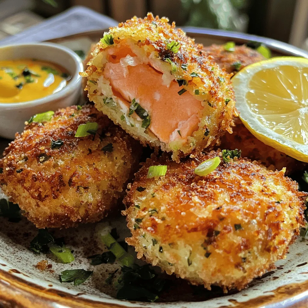 The key to great salmon croquettes lies in the ingredients. You need fresh salmon, breadcrumbs, and seasonings. I prefer using fresh salmon fillets for their rich flavor. You can also use canned salmon, but fresh is best.