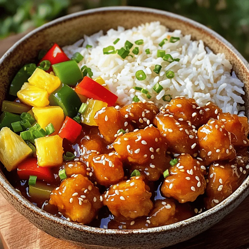 Sweet and sour chicken ingredients are simple yet flavorful. You need a few key items to make this dish shine.