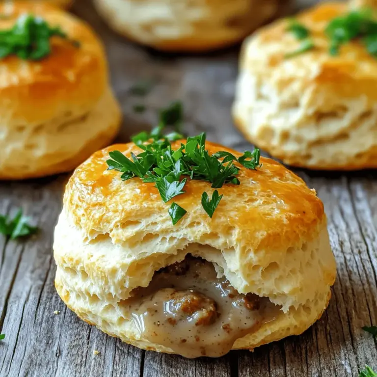 If you're on the hunt for a comforting dish that encapsulates the essence of Southern cuisine while also offering a fun twist, look no further than Biscuits and Gravy Bombs. This innovative take on the classic Southern breakfast favorite delivers all the flavor and satisfaction of traditional biscuits and gravy in a hand-held format that's perfect for brunch, breakfast, or even a cozy dinner. Imagine biting into a flaky, buttery biscuit crust that envelops a rich and savory sausage gravy — a true treat for your taste buds.