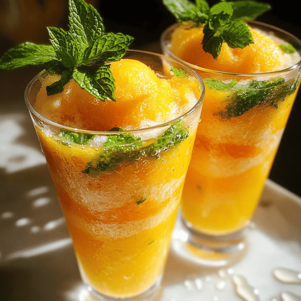 To make a tasty peach lemonade slush, you need just a few simple ingredients. The key items are ripe peaches, fresh lemon juice, sugar, cold water, and ice cubes. You can also add mint leaves for a fresh touch.