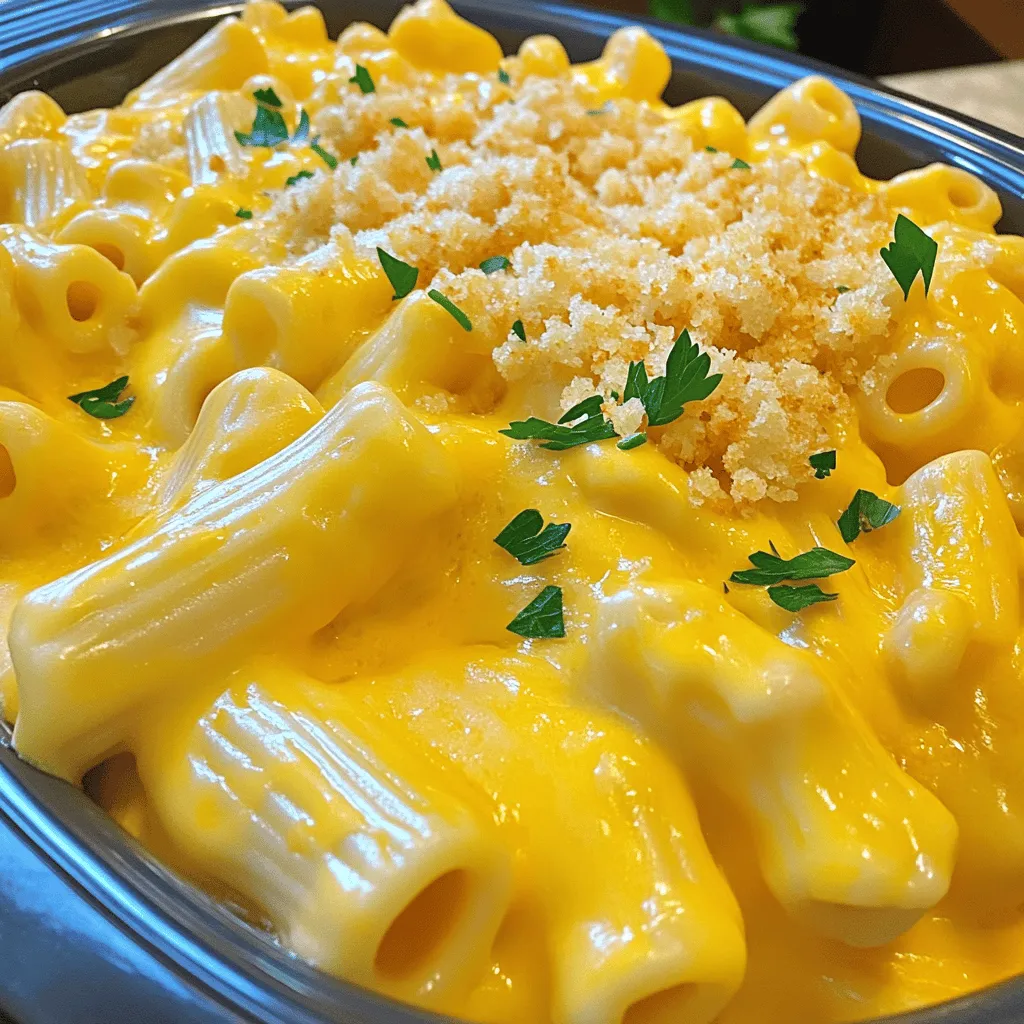 To make a great Crock Pot Mac & Cheese, start with a few key ingredients. The base is the pasta. I use 8 oz of elbow macaroni. Cook it for just 3-4 minutes in boiling water. This helps keep it firm while it cooks in the Crock Pot.