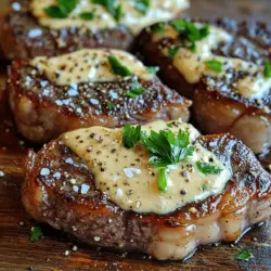 Succulent Steak with Garlic Cream Sauce Delight