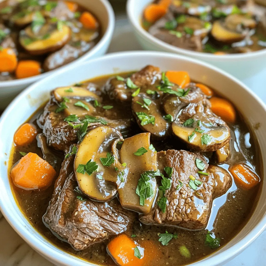 To make a great wine braised beef recipe, you need the right ingredients. The heart of this dish is the beef. I recommend using 2 lbs of beef chuck roast. This cut is tender and flavorful after cooking. You will also need 2 tablespoons of olive oil for browning the meat.