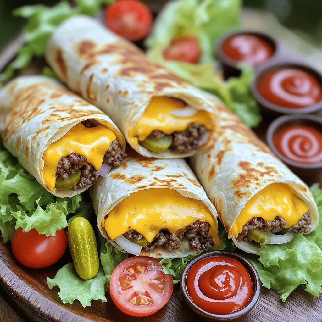 To make the best grilled cheeseburger wraps, you need simple ingredients. Each one plays a key role in flavor and texture.