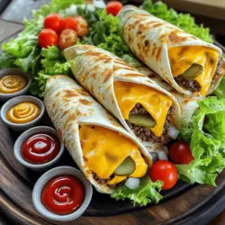 To make the best grilled cheeseburger wraps, you need simple ingredients. Each one plays a key role in flavor and texture.