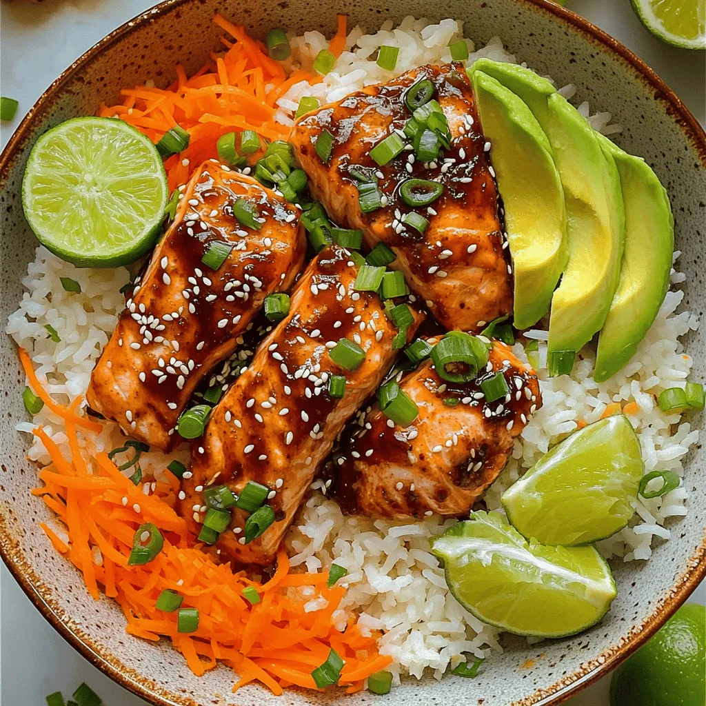 For a tasty spicy salmon rice bowl, you need fresh salmon. I use wild-caught salmon fillets. They are rich in flavor and healthy. You can also use farmed salmon if that’s what you prefer.