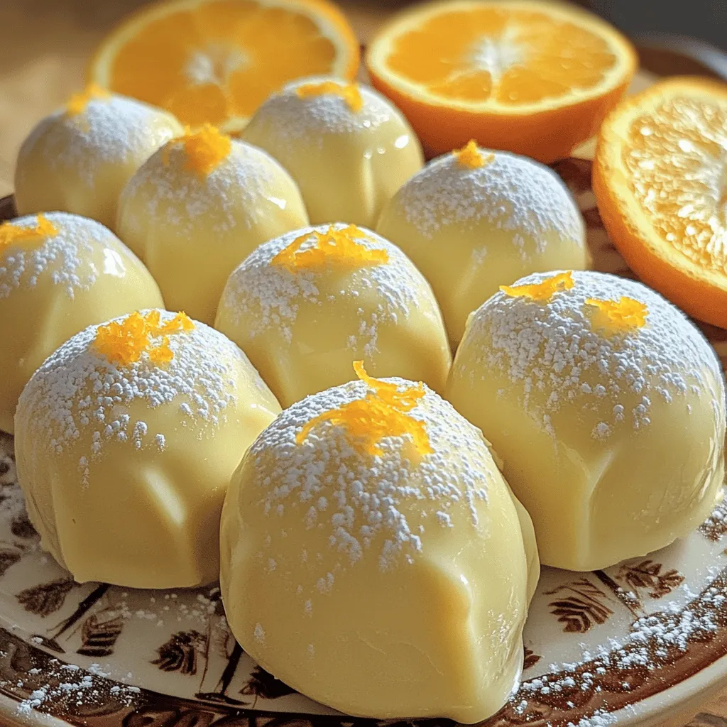 To make these tasty no bake orange creamsicle truffles, you need just a few simple ingredients. The main ingredients are crushed vanilla wafers, cream cheese, and powdered sugar. These create a rich and creamy base for your truffles.