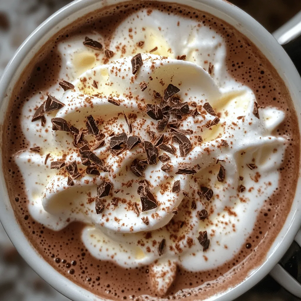To make authentic Italian hot chocolate, you need a few key ingredients. The best chocolate for hot chocolate is dark chocolate. I use semisweet or bittersweet chocolate for rich flavors. High-quality cocoa powder is also essential. It adds depth and intensity to the drink.