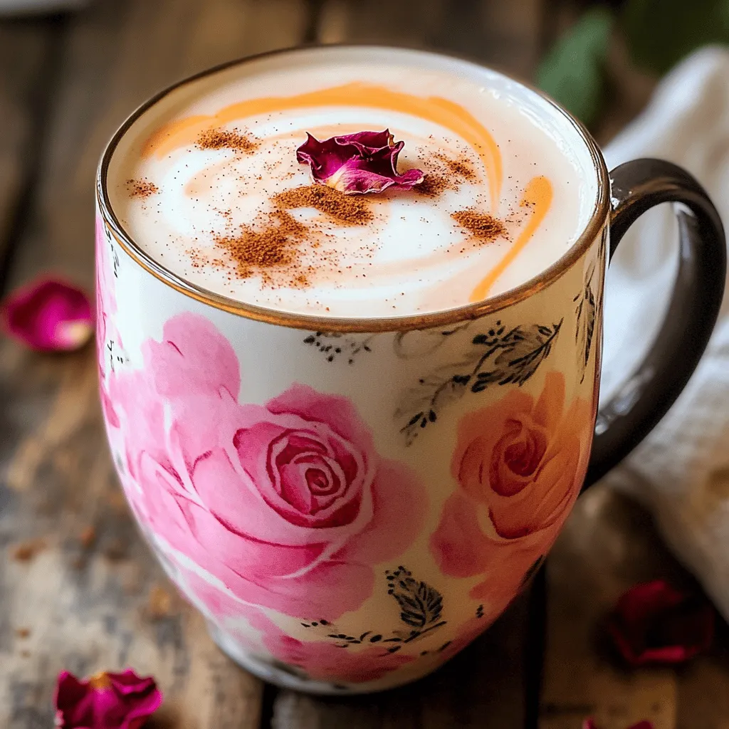 A Vanilla Rose Tea Latte is a warm drink that blends black tea, rose petals, and vanilla. This drink is loved for its sweet and floral taste. You can find it in many cafes today. The combination of flavors creates a cozy feeling that many people enjoy.
