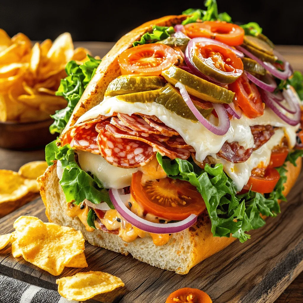 The best Italian grinder sandwich needs fresh, quality ingredients. Start with a large hoagie roll or an Italian sub roll. This bread gives the sandwich a nice base and holds the fillings well. The meats are the star. Use thinly sliced capicola and salami. These add rich, savory flavors.