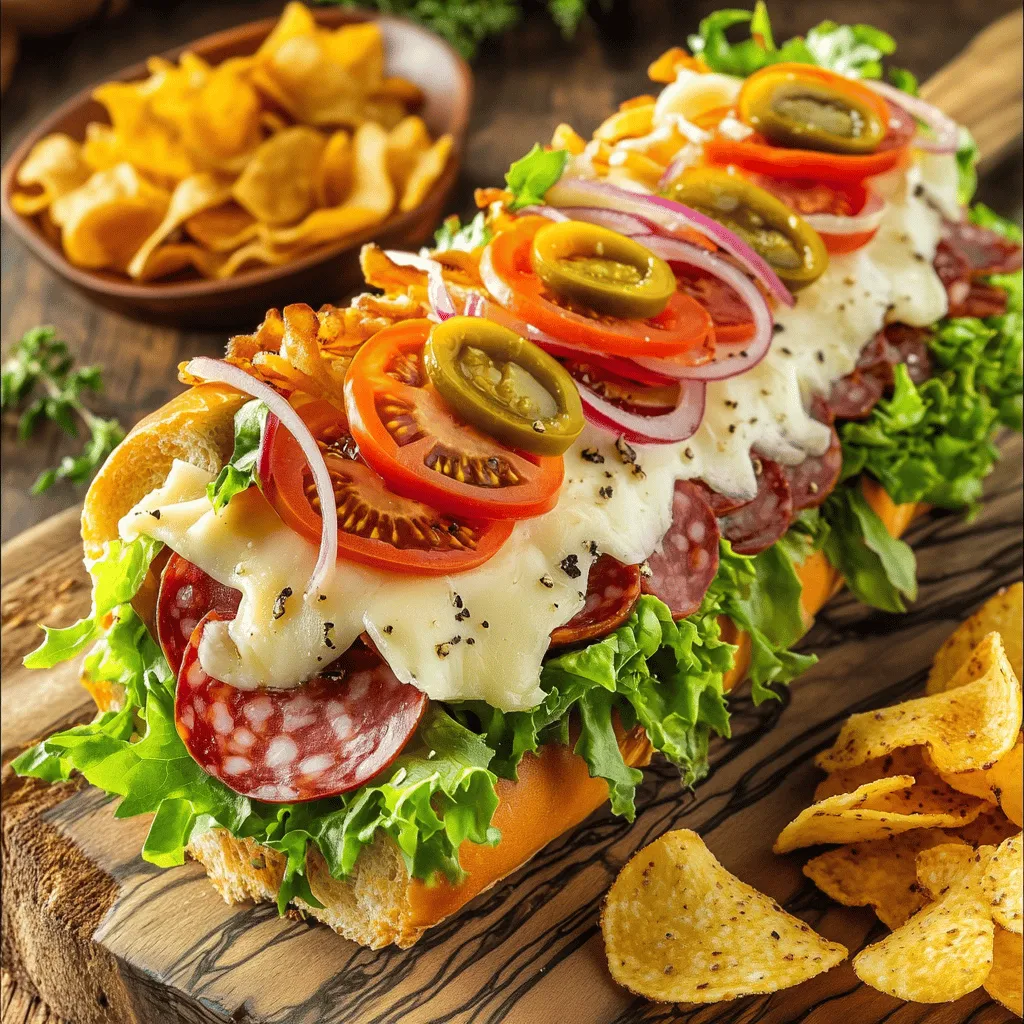 The best Italian grinder sandwich needs fresh, quality ingredients. Start with a large hoagie roll or an Italian sub roll. This bread gives the sandwich a nice base and holds the fillings well. The meats are the star. Use thinly sliced capicola and salami. These add rich, savory flavors.