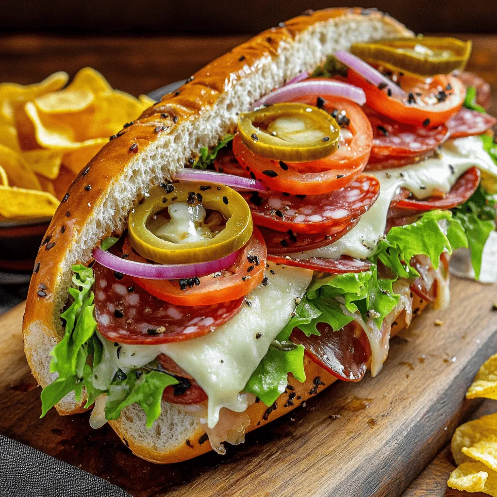 The best Italian grinder sandwich needs fresh, quality ingredients. Start with a large hoagie roll or an Italian sub roll. This bread gives the sandwich a nice base and holds the fillings well. The meats are the star. Use thinly sliced capicola and salami. These add rich, savory flavors.