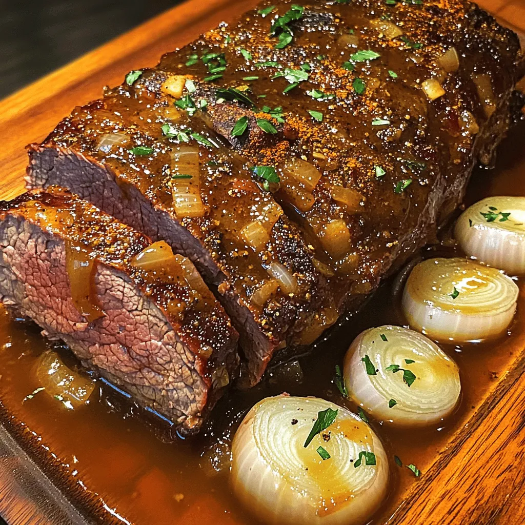 Poor Man's Prime Rib is a clever twist on the classic prime rib. It uses a chuck roast as the main cut of meat. This cut is less expensive but can still deliver great flavor and tenderness. You can find it at most grocery stores.