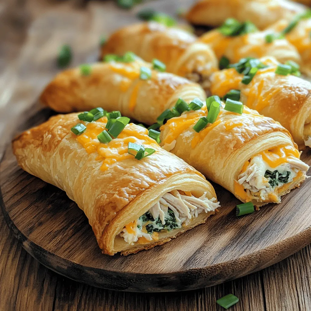 To make chicken stuffed crescent rolls, you need key ingredients for a tasty, creamy chicken filling. The main ingredient is cooked chicken. I use two cups of shredded chicken. This adds great flavor and protein. You also need one cup of cream cheese. It makes the filling smooth and rich.