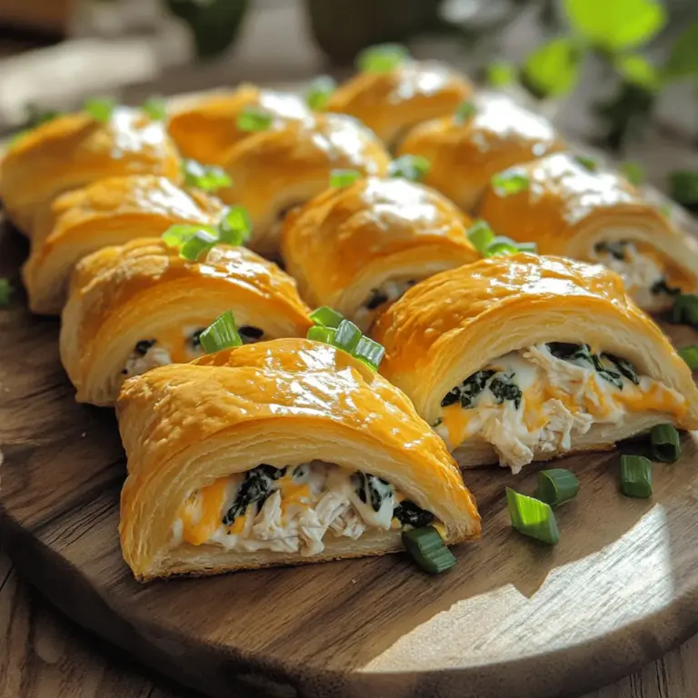 To make chicken stuffed crescent rolls, you need key ingredients for a tasty, creamy chicken filling. The main ingredient is cooked chicken. I use two cups of shredded chicken. This adds great flavor and protein. You also need one cup of cream cheese. It makes the filling smooth and rich.