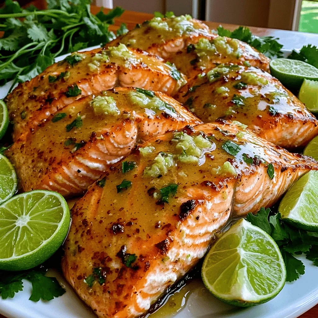 To make honey-lime garlic butter salmon, you need a few key ingredients. First, gather four salmon fillets, each weighing about six ounces. The salmon serves as the star of the dish, providing a rich, buttery flavor.