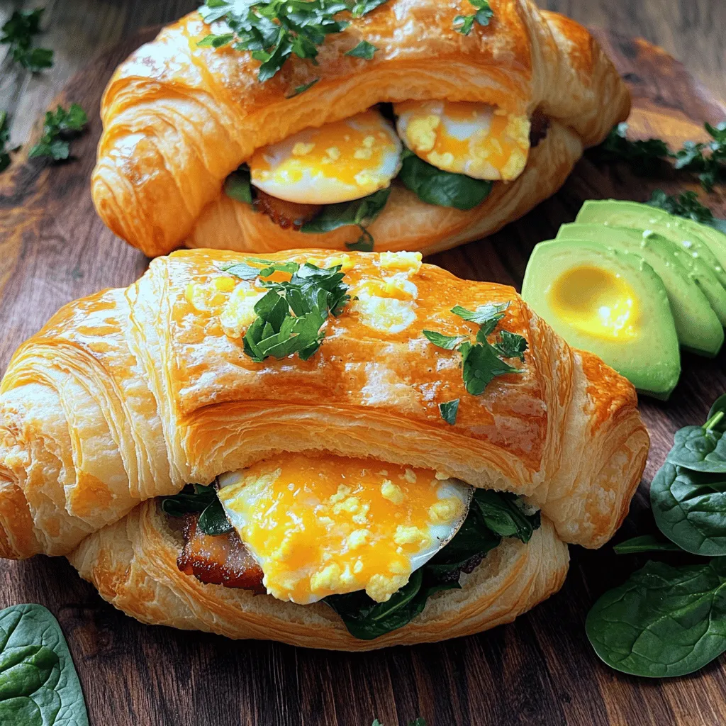 Homemade croissant sandwiches need fresh, quality ingredients. Here are the key components for a great breakfast sandwich.