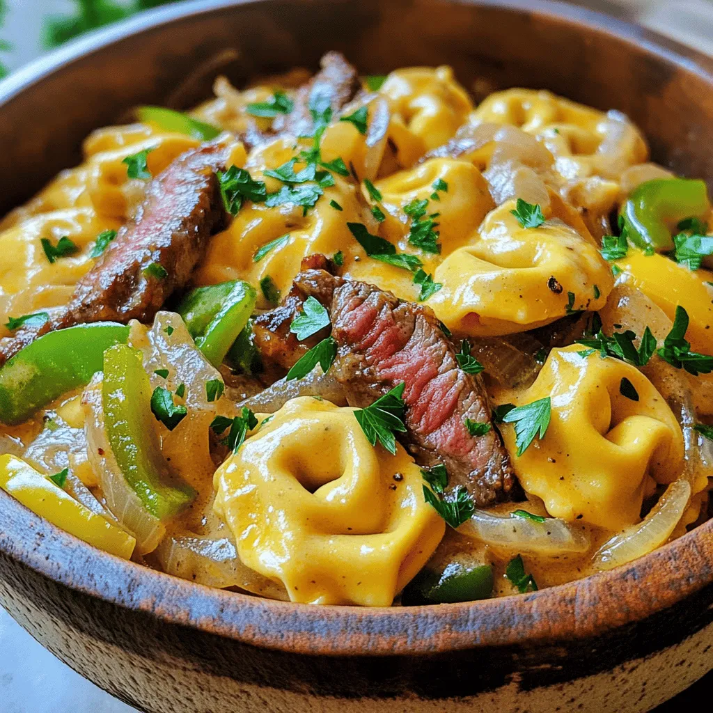 Savory cheesesteak tortellini combines rich flavors and textures. The key ingredients make this dish a true delight.