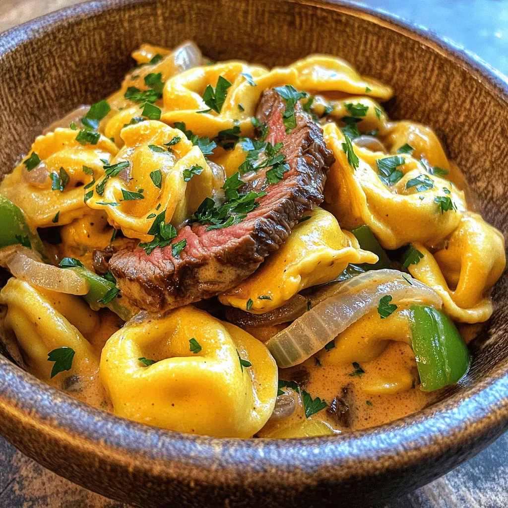 Savory cheesesteak tortellini combines rich flavors and textures. The key ingredients make this dish a true delight.