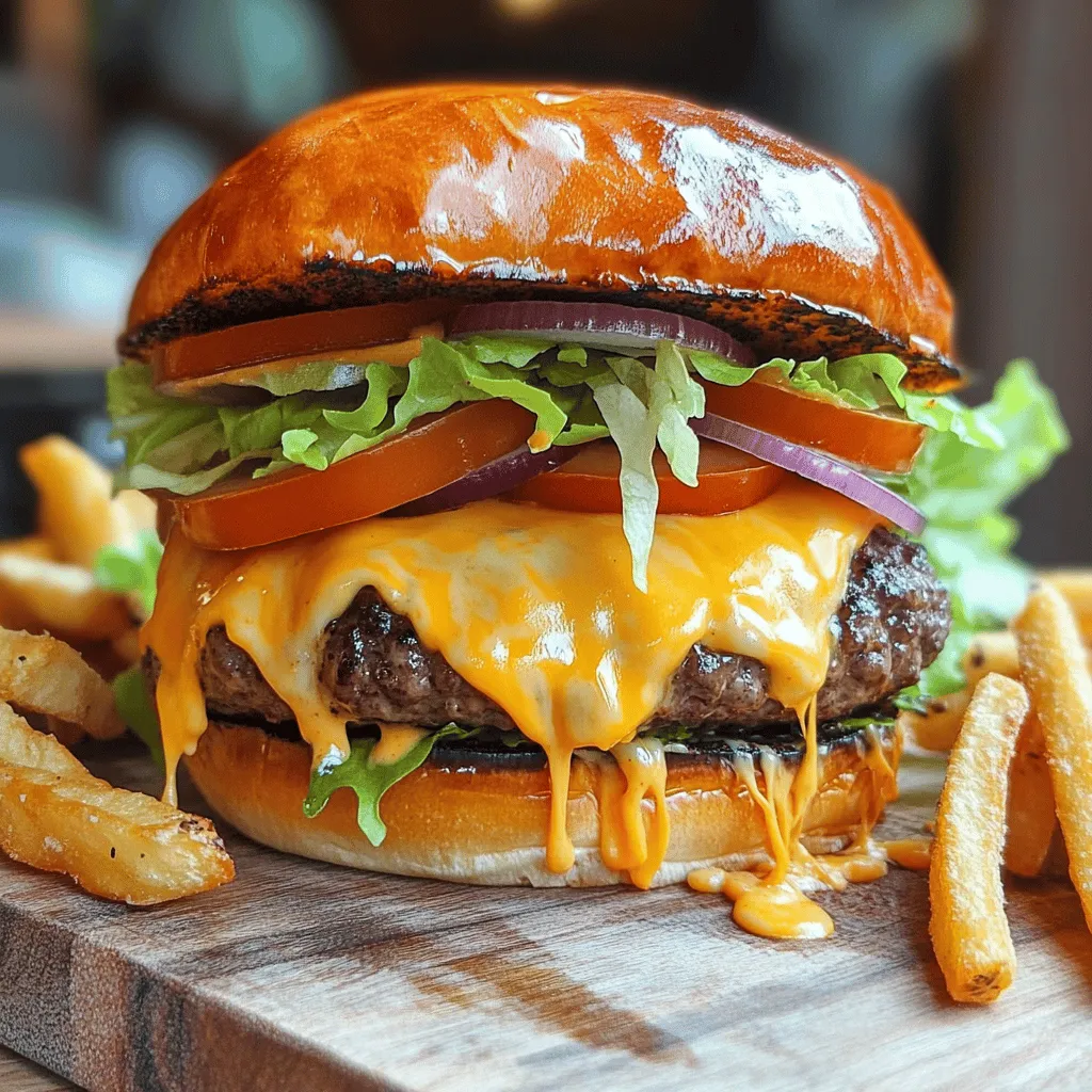 The double cheesy smash burger recipe is all about bold flavors and great textures. Each bite needs to bring joy. The key ingredients are vital to make this burger shine.