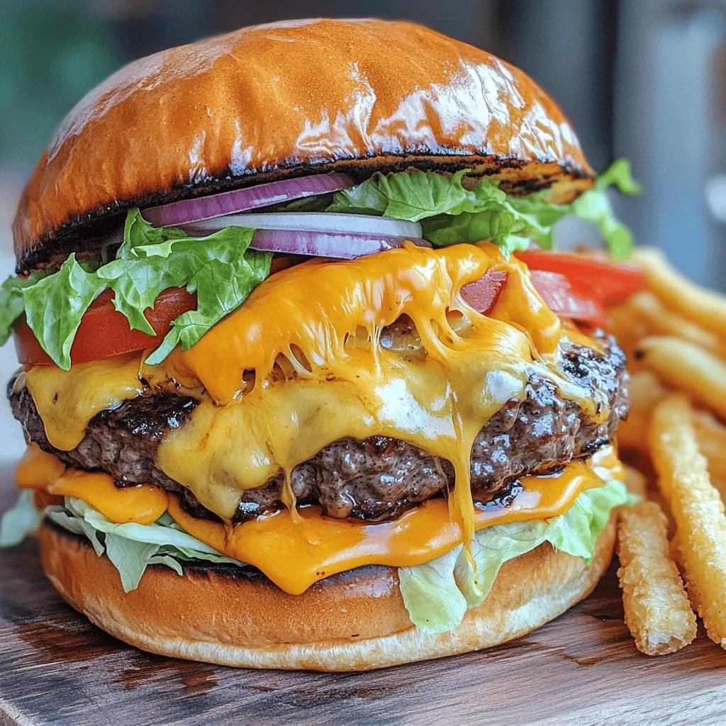 The double cheesy smash burger recipe is all about bold flavors and great textures. Each bite needs to bring joy. The key ingredients are vital to make this burger shine.