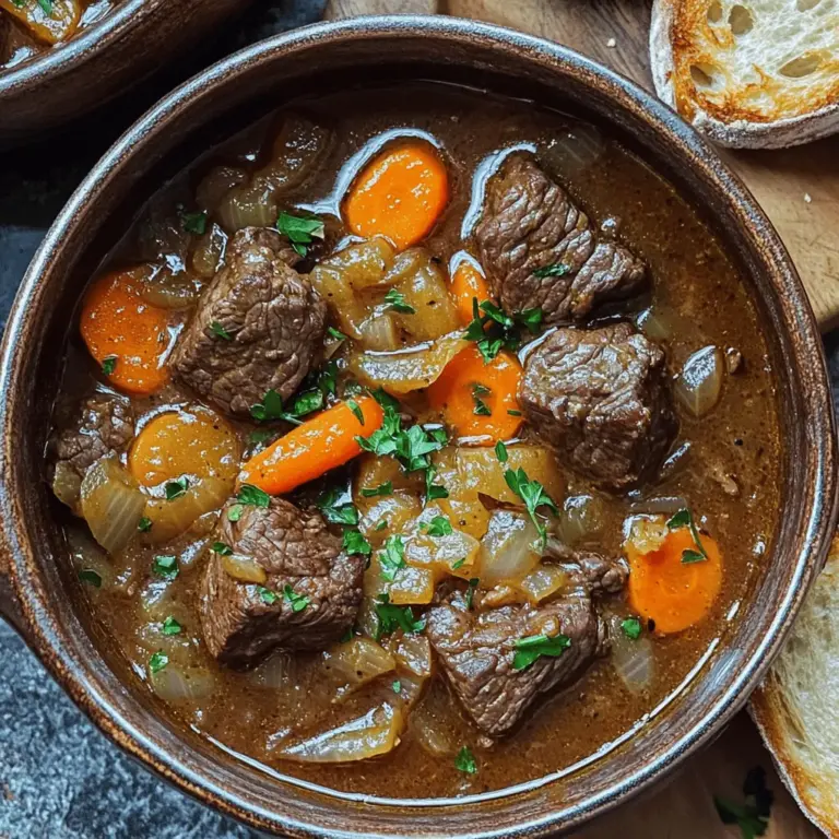 Beef Carbonnade Stew is rich and deep in flavor. The key to a great carbonnade is the beef. I prefer using beef chuck. This cut has a lot of fat and flavor. It becomes tender when cooked slowly. Other good options include brisket or round. These cuts hold up well during long cooking.