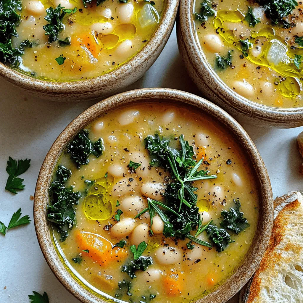The key ingredients for lemon rosemary white bean soup create a wonderful mix of flavors. You need white beans, vegetable broth, and fresh rosemary. The beans give the soup its creamy base. The broth adds depth and warmth.