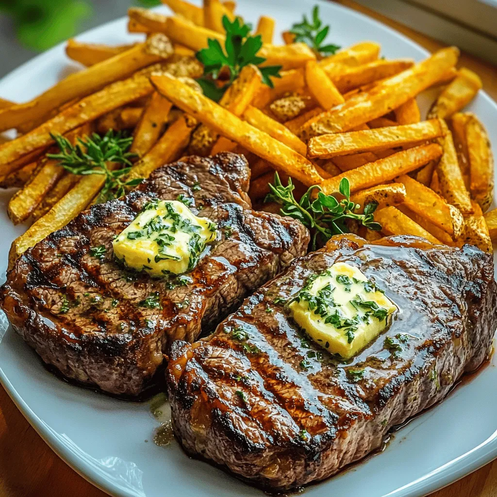 For a classic Steak Frites, you need a few key ingredients. First, choose the right cuts of steak. The best cuts of steak for steak frites are sirloin or ribeye. These cuts give a nice flavor and are tender. You will want about 8 oz of steak for each person.