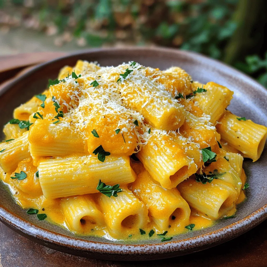 To make pumpkin and gruyere rigatoni, you need a few key ingredients. The main star is the rigatoni pasta. It’s thick and holds sauce well.