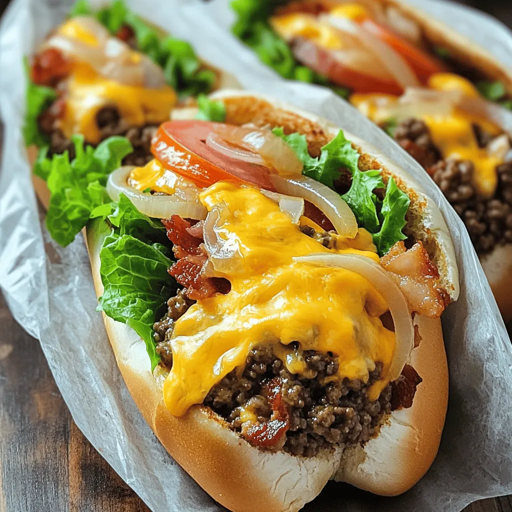 To make a delicious chopped cheese and beef bacon sandwich, you need a few key ingredients. First, you will need 1 pound of ground beef. This is the main protein and gives the sandwich its hearty base.