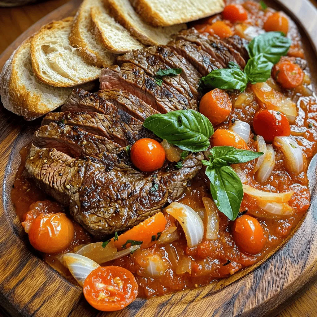 Steak pizzaiola is a classic Italian dish that brings rich flavors to the table. It features flank steak cooked in a savory tomato sauce, packed with herbs and garlic. This dish is not just about taste; it has a story.