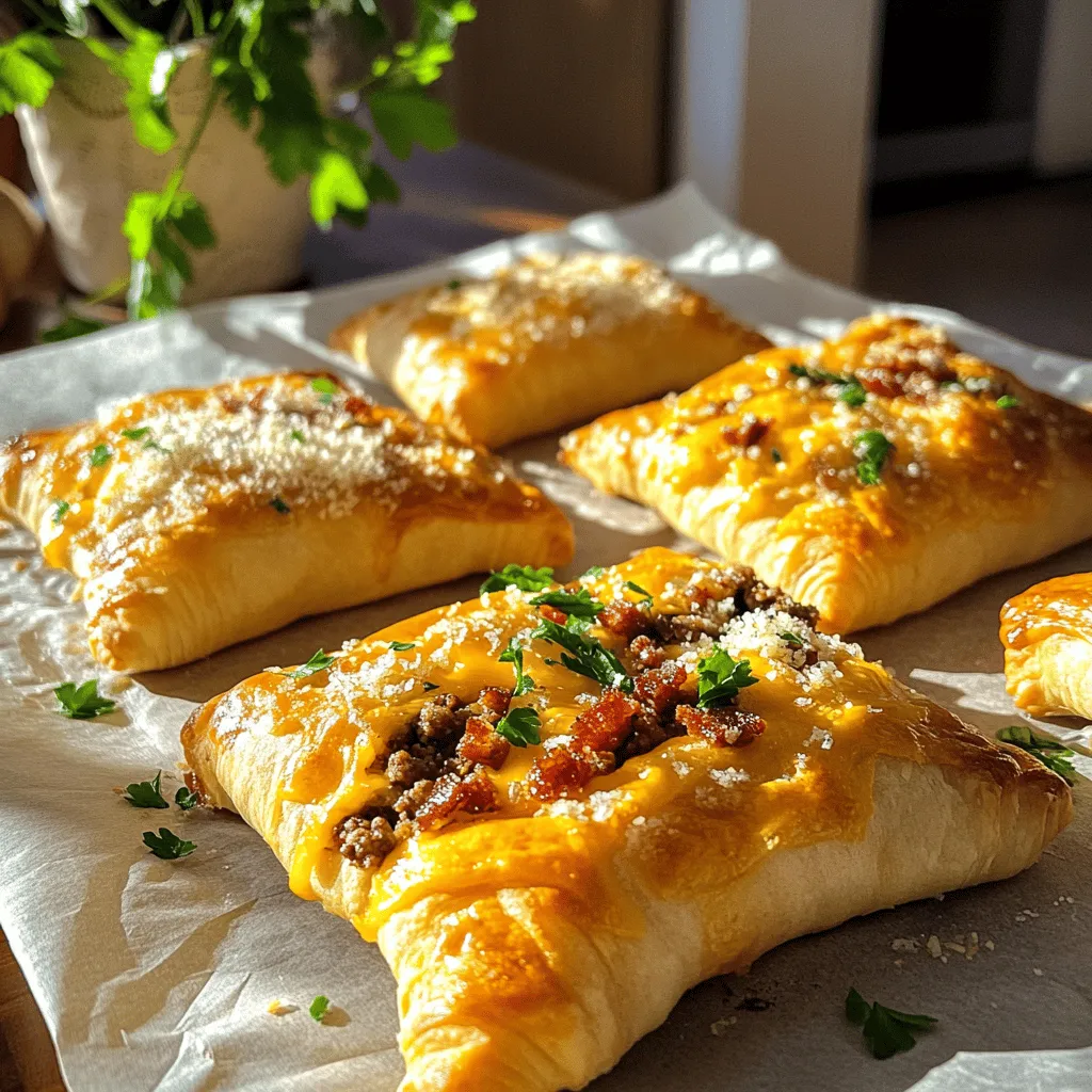 Garlic Parmesan Bacon Cheeseburger Bombs are fun, tasty bites. They mix classic burgers and pizza. These bombs are filled with juicy beef, creamy cheese, and crispy bacon. Each bite bursts with flavor.