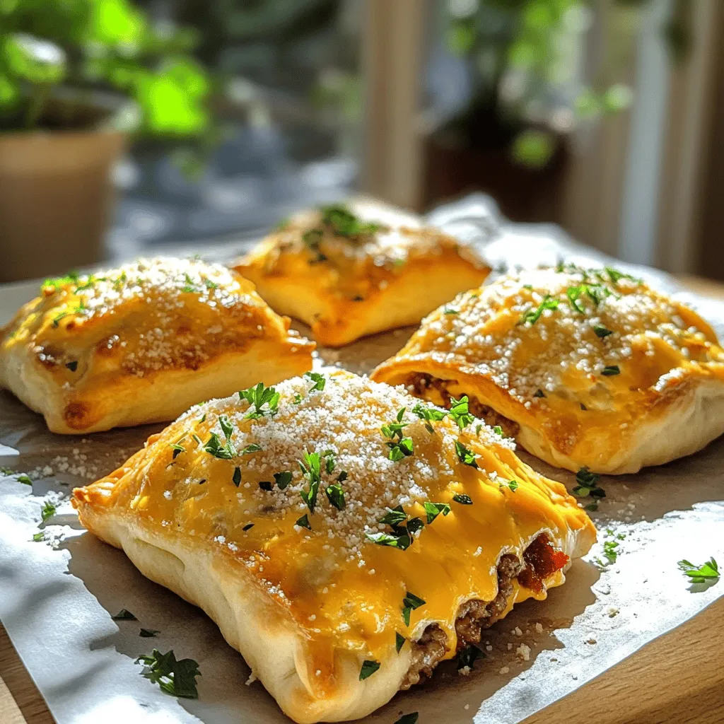 Garlic Parmesan Bacon Cheeseburger Bombs are fun, tasty bites. They mix classic burgers and pizza. These bombs are filled with juicy beef, creamy cheese, and crispy bacon. Each bite bursts with flavor.