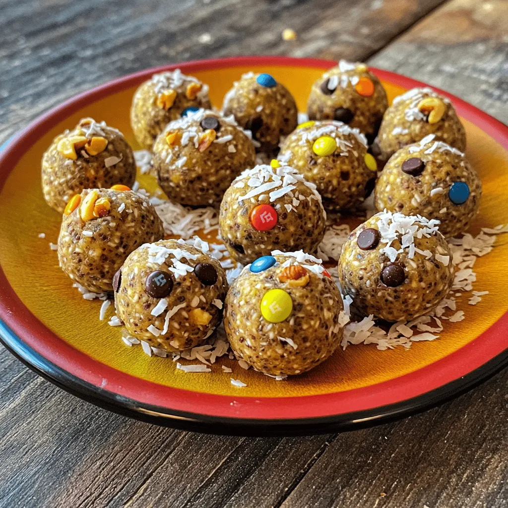 Monster cookie protein balls are fun and tasty snacks. They mix the joy of cookies with healthy protein. You get the flavors of peanut butter, oats, and chocolate in every bite. This mix makes them a great snack for kids and adults alike.