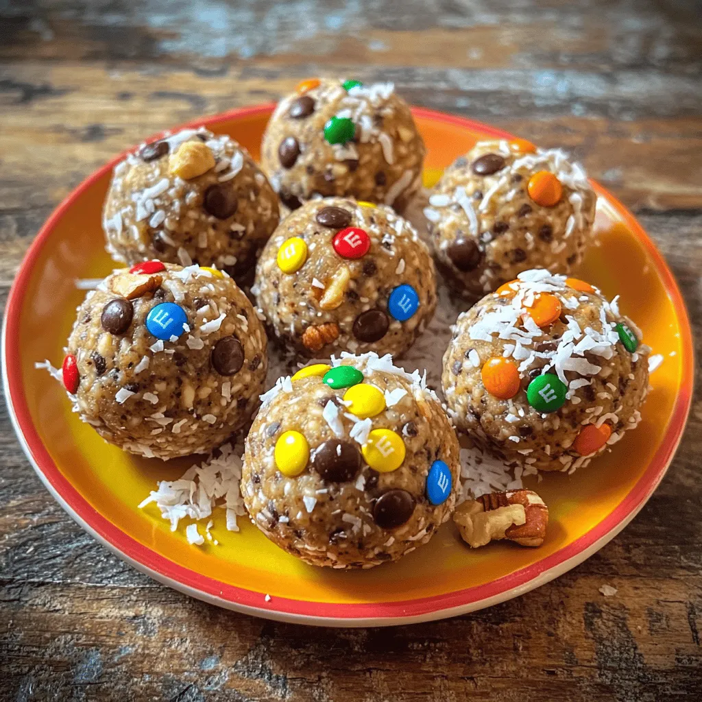 Monster cookie protein balls are fun and tasty snacks. They mix the joy of cookies with healthy protein. You get the flavors of peanut butter, oats, and chocolate in every bite. This mix makes them a great snack for kids and adults alike.