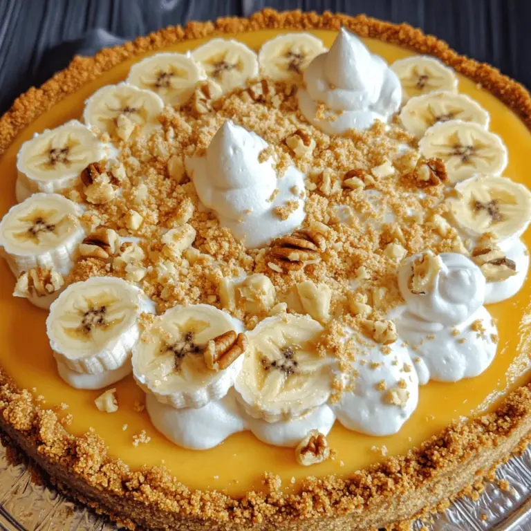 To make a creamy banana cheesecake, you need a few key ingredients. First, ripe bananas are essential. They give the cheesecake its sweet flavor and smooth texture. You will also need cream cheese. It forms the base of the filling. Look for softened cream cheese for easy mixing.