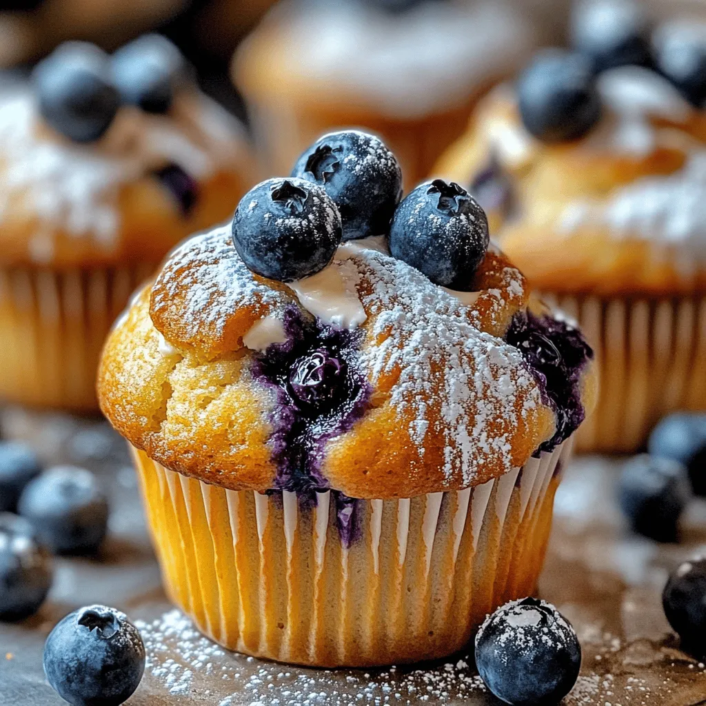 To make blueberry cream cheese muffins, you need fresh ingredients. Start with 1 cup of blueberries. You can use frozen blueberries, but fresh ones taste best. You also need 1 block of cream cheese, softened. This gives the muffins a rich flavor.