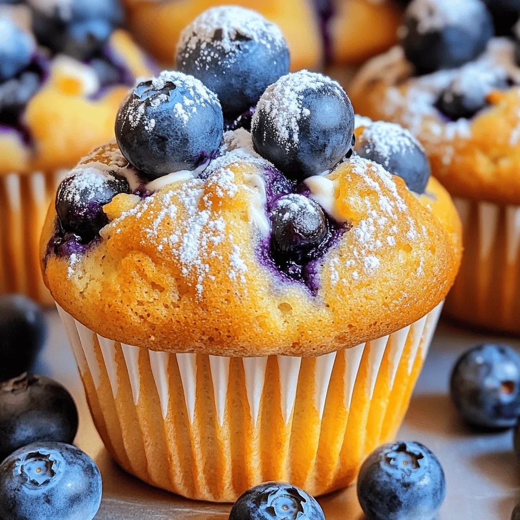 To make blueberry cream cheese muffins, you need fresh ingredients. Start with 1 cup of blueberries. You can use frozen blueberries, but fresh ones taste best. You also need 1 block of cream cheese, softened. This gives the muffins a rich flavor.