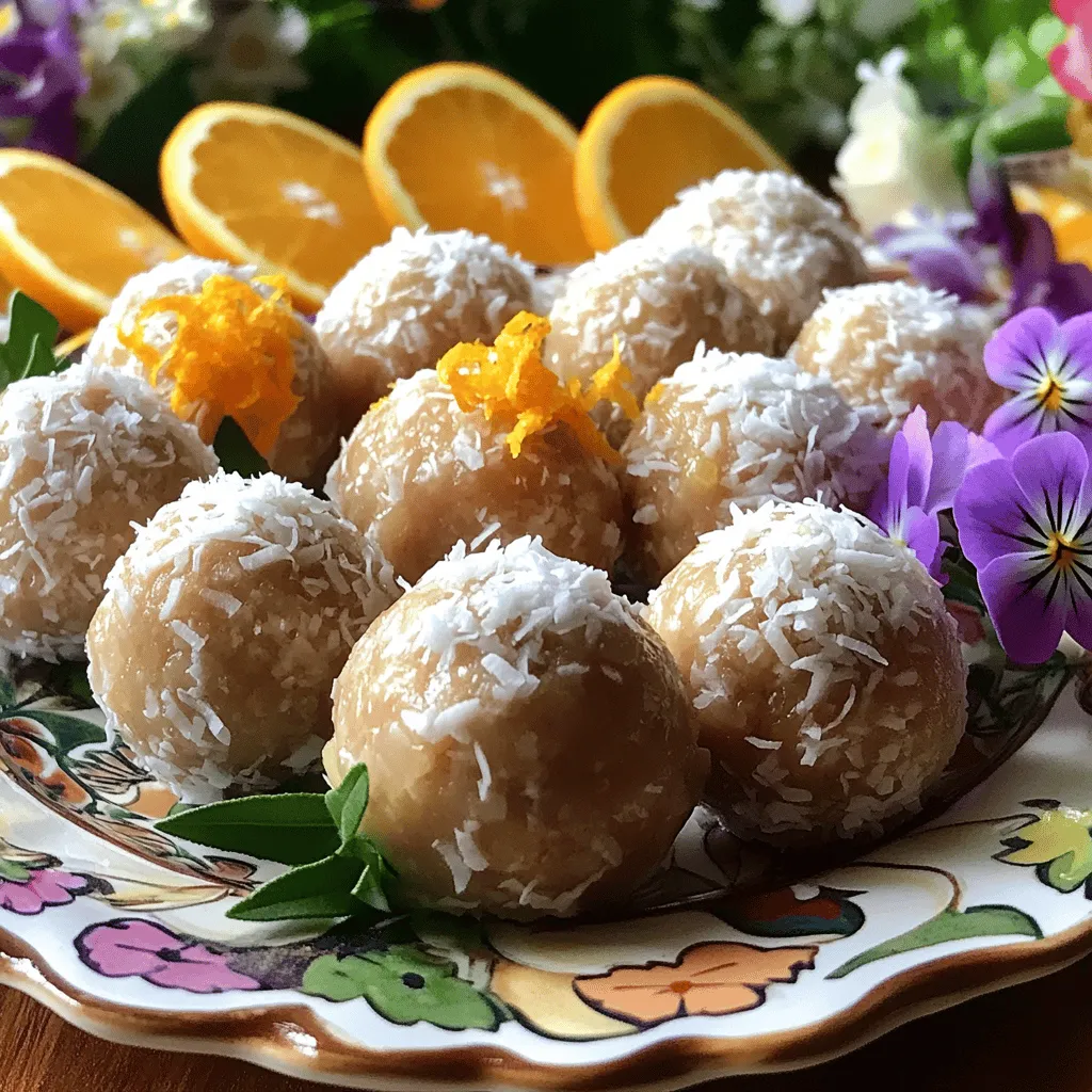 Orange blossom delight balls are a sweet treat made with simple ingredients. They blend the rich taste of almonds and dates with fragrant orange blossom water. These bites are not just tasty; they hold cultural value, especially in Middle Eastern cuisine. In many cultures, orange blossom symbolizes purity and is used in festive dishes.
