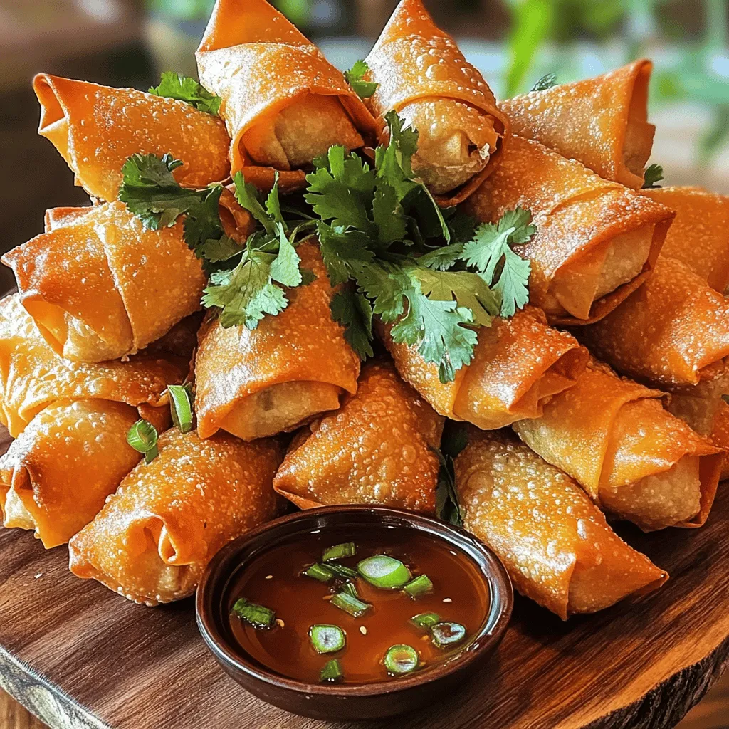 To create crab rangoon egg rolls, you need a few key ingredients. The main star is imitation crab meat. It adds a sweet seafood flavor without being too fishy. You can also use real crab if you prefer. The next essential ingredient is cream cheese. It provides a rich, smooth texture that balances the flavors well.