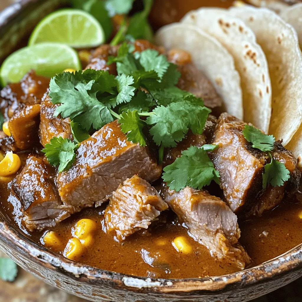 To make carne adovada, you need key ingredients for flavor and texture. The main meat cut is pork shoulder. It has the right fat and tenderness for this dish. You want to cut it into 2-inch pieces. This size helps it cook evenly.