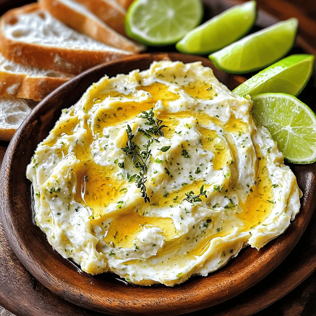 The heart of honey lime garlic butter lies in its simple, yet bold, ingredients. This recipe shines with just five key components. You will need unsalted butter, honey, lime, garlic, and thyme. Each adds depth and flavor.