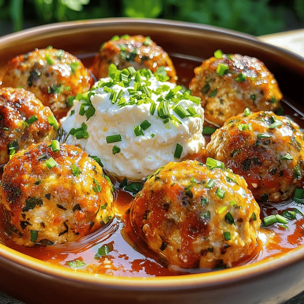 To make juicy chicken meatballs, you need simple yet flavorful ingredients. The main player is one pound of ground chicken. This keeps the meatballs light and tender. You will also need half a cup of breadcrumbs. Italian-style breadcrumbs add a nice touch. Grated Parmesan cheese, one-fourth cup, gives depth to the flavor. One large egg helps bind the mixture together.