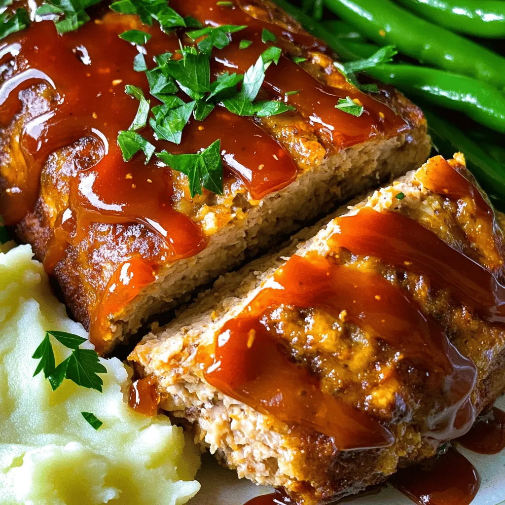 To make a great garlic Parmesan chicken meatloaf, you need some key ingredients. First, ground chicken is the star of the show. It keeps the meatloaf moist and adds a light flavor. Breadcrumbs help bind the mixture together. Use Italian-seasoned breadcrumbs for an extra flavor boost.