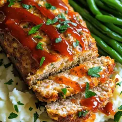 To make a great garlic Parmesan chicken meatloaf, you need some key ingredients. First, ground chicken is the star of the show. It keeps the meatloaf moist and adds a light flavor. Breadcrumbs help bind the mixture together. Use Italian-seasoned breadcrumbs for an extra flavor boost.