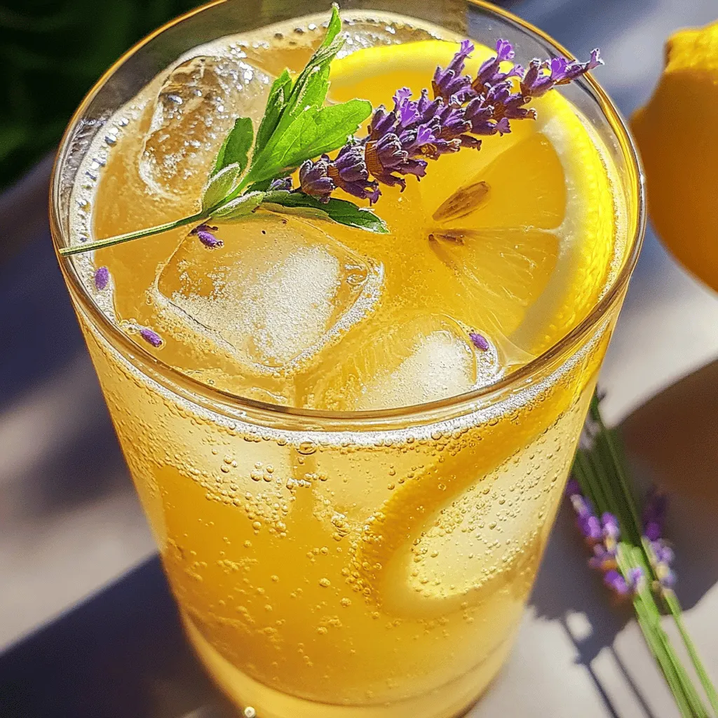 To make sparkling lavender lemonade, you need a few key ingredients. Start with fresh lemons, sugar or honey, and dried culinary lavender. These flavors blend to create a refreshing drink. You will also need sparkling water for that fizzy kick.