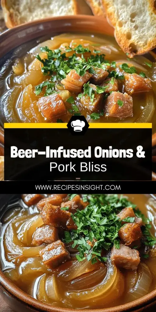 Elevate your cooking with this mouthwatering recipe for Savory Beer-Infused Onions with Crispy Salted Pork! Discover how to caramelize onions to perfection while infusing them with rich beer flavors, and achieve the ultimate crunchy pork belly for that perfect contrast. This dish is ideal as a main course or a topping for your favorite meals. Ready to impress your taste buds? Click through to explore the full recipe and start cooking today!