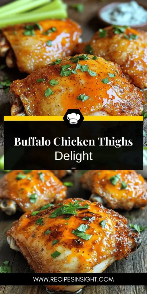 Elevate your dinner with these Spice Rubbed Buffalo Chicken Thighs that are bursting with flavor! This delicious recipe combines a smoky spice rub and zesty buffalo sauce, perfect for grilling or baking. Discover essential tips on prepping your chicken, making the perfect sauce, and pairing it with tasty sides. Whether it’s for a family dinner or a special gathering, your meal will surely impress. Click through to explore the full recipe and spice up your cooking!